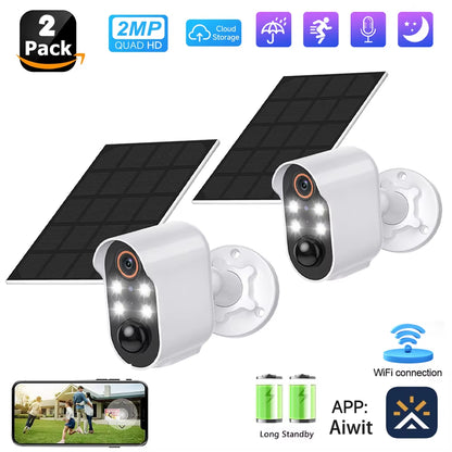 SunGuard 360: Solar-Powered WiFi PTZ Security Camera with 1080P HD Surveillance