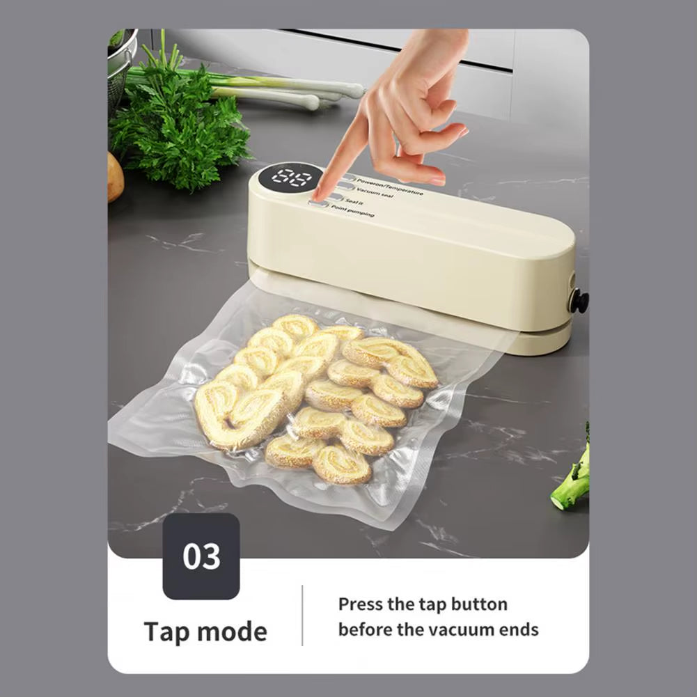 Mini Cordless Vacuum Sealer – Freshness Locked, Anywhere You Go
