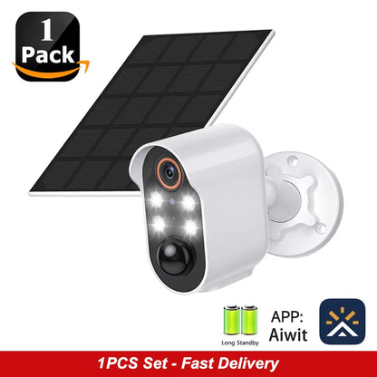 Solar WIFI IP Camera Wifi PTZ Camera 2MP HD Outdoor Wireless Solar IP Camera 1080P Video Surveillance Camera Long Time Standby